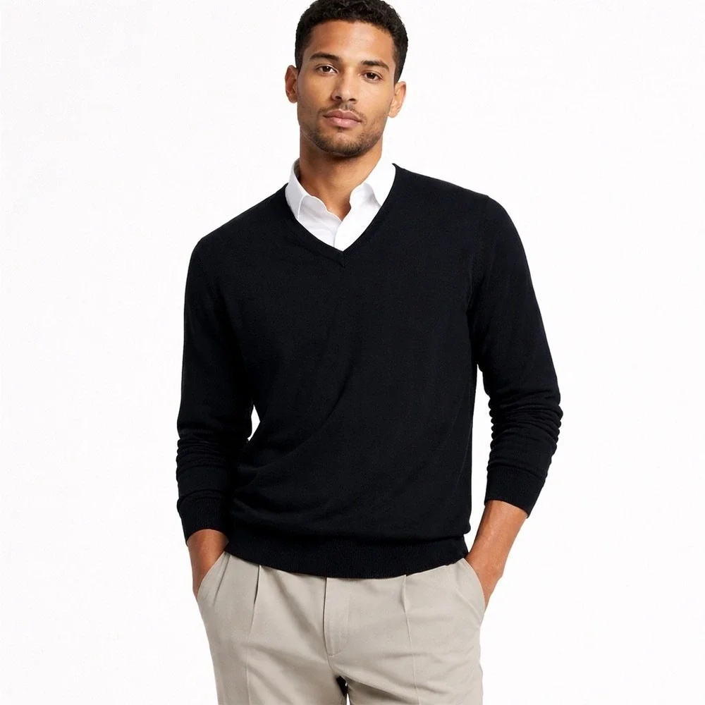 VTG Brooks Brothers 346 Men 100% Merino Wool Sweater L Preppy Academia Old Money